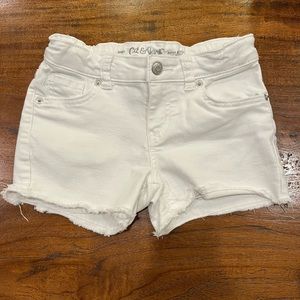 🤍 GIRLS Medium Cat & Jack White Denim Shorts 🤍